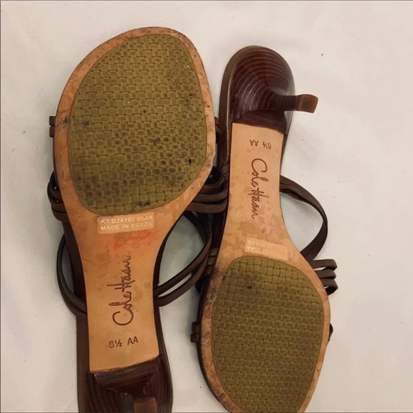 Cole Haan Brown Leather Sandals: Size 8 1/2. Stylish and comfortable. - Picture 5 of 9
